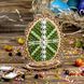 Bead Embroidery Kit on Wood &ndash; &ldquo;Easter Egg &ndash; Emerald&rdquo; FLK-534 FLK-534 photo 1