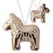 Faux Leather Bead Embroidery Kit &ndash; &ldquo;Horse Christmas Ornament&rdquo; (Double-Sided) FLBB-131 Rose Gold FLBB-131 photo 2