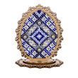 Bead Embroidery Kit on Wood &ndash; &ldquo;Easter Egg &ndash; Blue Pattern&rdquo; FLK-535 FLK-535 photo 6