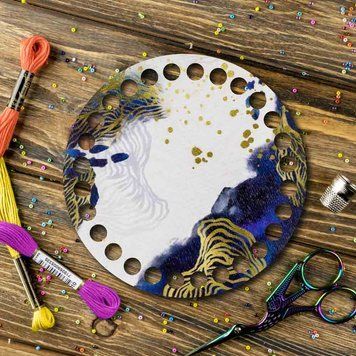 Floss Organizer &ndash; &ldquo;Starry Night, Round&rdquo; FLZ(P)-069