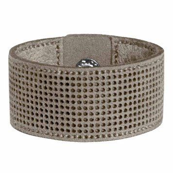 Faux Leather Embroidery Blank – “Bracelet" (2.6 × 17 cm) FLBE(BB)-037 Beige