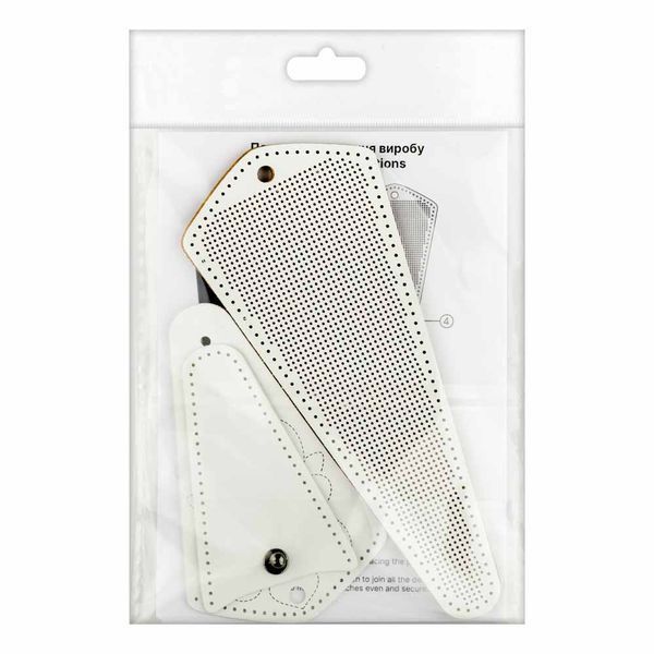 Faux Leather Embroidery Blank "Scissors Case" FLBE(BB)-085 White