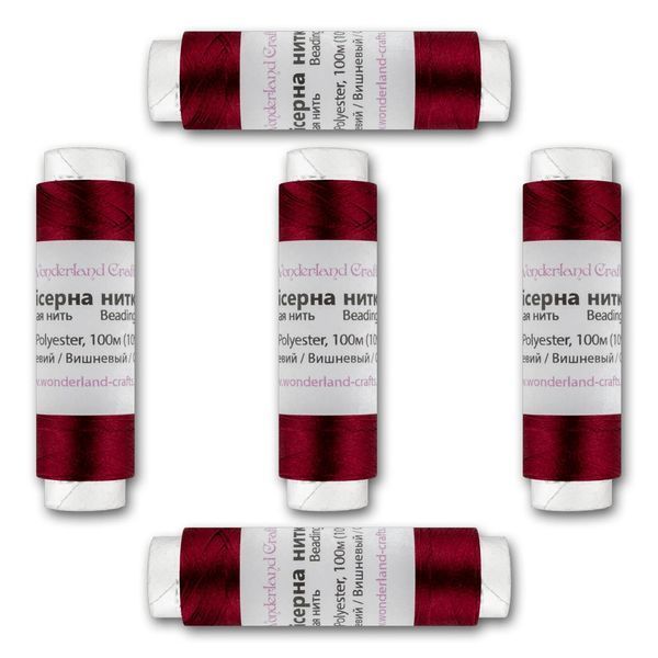 Beading Thread FLT-008 S &ndash; &ldquo;Cherry&rdquo; 5&times;100m