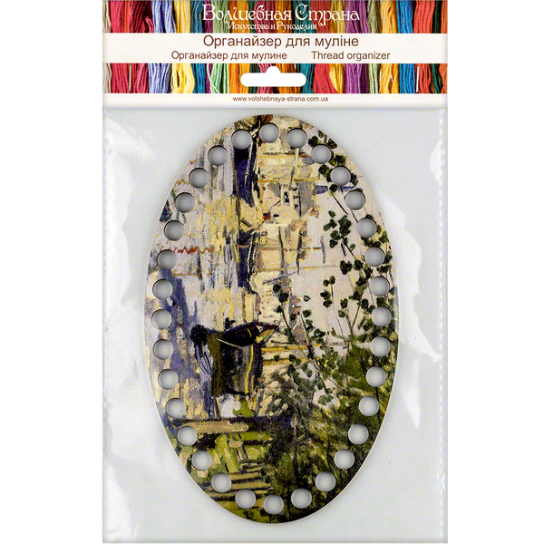 Floss Organizer &ndash; &ldquo;Seine in Rouen, Oval&rdquo; FLZ(P)-035