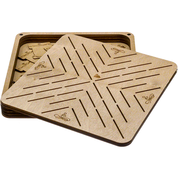 Bobbin Organizer Box &ndash; &ldquo;Light Square&rdquo; + 46 bobbins FLZB(N)-062