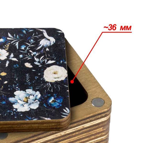 Thread Catcher Square &ndash; &ldquo;Night Flowers&rdquo; FLZB(N)-111