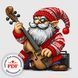 Cross-Stitch Pattern &ndash; "Gnome with a Cello" WLP-037 WLP-037 photo 1