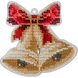 Bead Embroidery Kit (Plastic Base) &ndash; &ldquo;Christmas Ornament &ndash; Festive Bell&rdquo; FLPL-049 FLPL-049 photo 2