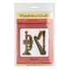 Wooden Bead Embroidery Kit &ndash; &ldquo;Christmas Ornament &ndash; Harp and Trumpet&rdquo; FLK-527 FLK-527 photo 4