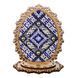 Bead Embroidery Kit on Wood &ndash; &ldquo;Easter Egg &ndash; Blue Pattern&rdquo; FLK-535 FLK-535 photo 3