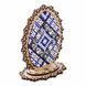 Bead Embroidery Kit on Wood &ndash; &ldquo;Easter Egg &ndash; Blue Pattern&rdquo; FLK-535 FLK-535 photo 4