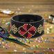 Faux Leather Bead Embroidery Kit &ndash; &ldquo;Bracelet&rdquo; (3 &times; 22 cm) FLBB-162 Black FLBB-162 photo 1