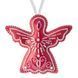 Faux Leather Bead Embroidery Kit &ndash; &ldquo;Angel Christmas Ornament&rdquo; (Double-Sided) FLBB-132 Coral FLBB-132 photo 4