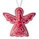 Faux Leather Bead Embroidery Kit &ndash; &ldquo;Angel Christmas Ornament&rdquo; (Double-Sided) FLBB-132 Coral FLBB-132 photo 5