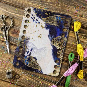 Floss Organizer &ndash; &ldquo;Starry Night, Rectangular&rdquo; FLZ(P)-070