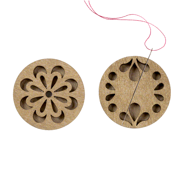 Needle Minder &ndash; &ldquo;Wooden, Double-Sided&rdquo; FLMH-042(W)