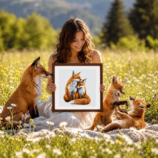 Cross-Stitch Pattern &ndash; "Close to Mother" WLP-104