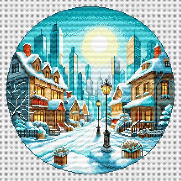 Cross-Stitch Pattern &ndash; "Beyond the City" WLP-081