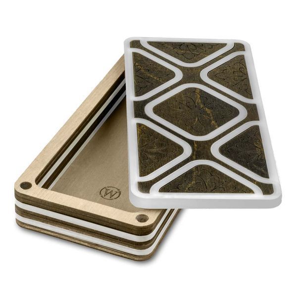 Magnetic Needle Case Large &ndash; &ldquo;Dark Stone Geometry&rdquo; FLZB(N)-183