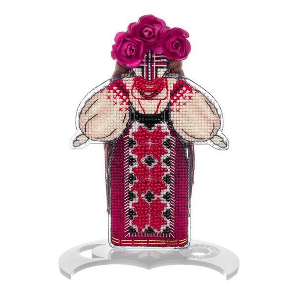 Plastic Cross-Stitch Kit &ndash; "Motanka doll-I" (Double-Sided) FLX-039