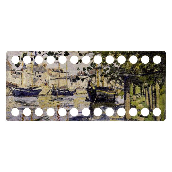 Floss Organizer &ndash; &ldquo;Seine in Rouen, Narrow Rectangular&rdquo; FLZ(P)-036