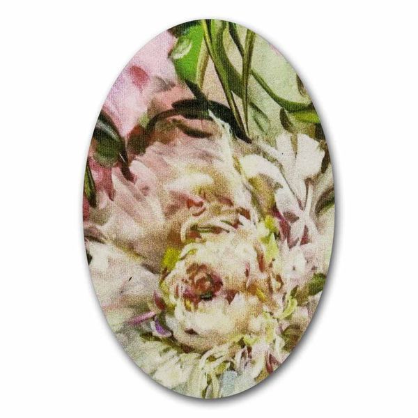Magnetic Needle Case Oval &ndash; &ldquo;Peonies&rdquo; FLZB(N)-157