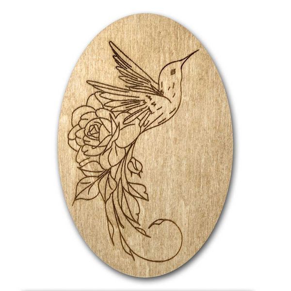 Magnetic Needle Case Oval &ndash; &ldquo;Hummingbird&rdquo; FLZB(N)-176