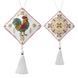 Faux Leather Cross-Stitch Kit &ndash; &ldquo;Folk Hanging Ornament Rooster&rdquo; FLHL-117 FLHL-117 photo 4