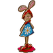 Wooden Bead Embroidery Kit &ndash; &ldquo;Girl Bunny&rdquo; FLK-253 FLK-253 photo 3