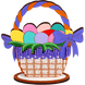 Wooden Bead Embroidery Kit &ndash; &ldquo;Easter Basket With Eggs&rdquo; FLK-052 FLK-052 photo 2