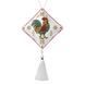 Faux Leather Cross-Stitch Kit &ndash; &ldquo;Folk Hanging Ornament Rooster&rdquo; FLHL-117 FLHL-117 photo 5