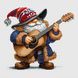 Cross-Stitch Pattern &ndash; "Gnome with a Guitar" WLP-038 WLP-038 photo 2