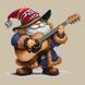 Cross-Stitch Pattern &ndash; "Gnome with a Guitar" WLP-038 WLP-038 photo 4