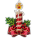 Bead Embroidery Kit (Plastic Base) &ndash; &ldquo;Christmas Ornament &ndash; Christmas Candle&rdquo; FLPL-050 FLPL-050 photo 2