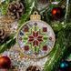 Bead Embroidery Kit (Plastic Base) &ndash; &ldquo;Christmas Ornament &ndash; Festive Pattern&rdquo; (Double-Sided) FLPL-057 FLPL-057 photo 1