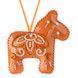 Faux Leather Bead Embroidery Kit &ndash; &ldquo;Horse Christmas Ornament&rdquo; (Double-Sided) FLBB-163 Orange FLBB-163 photo 5