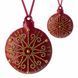 Faux Leather Bead Embroidery Kit &ndash; &ldquo;Bauble Christmas Ornament&rdquo; (Double-Sided) FLBB-133 Red FLBB-133 photo 2