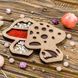 Wooden-Lid Bead Organizer &ndash; &ldquo;Toadstool&rdquo; FLZB-103 FLZB-103 photo 1