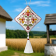 Faux Leather Cross-Stitch Kit &ndash; &ldquo;Folk Hanging Ornament Tree of Life&rdquo; FLHL-118