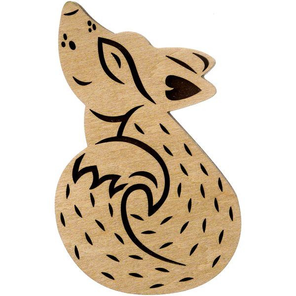 Wooden-Lid Bead Organizer &ndash; &ldquo;Little Fox&rdquo; FLZB-104
