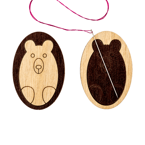 Needle Minder &ndash; &ldquo;Wooden, Double-Sided&rdquo; FLMH-025(W)