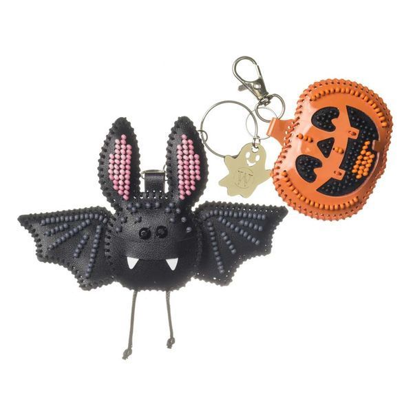 Faux Leather Bead Embroidery Kit &ndash; &ldquo;Bag Charm Halloween Night&rdquo; FLBB-199