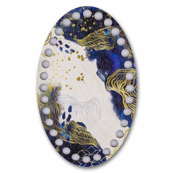 Floss Organizer &ndash; &ldquo;Starry Night, Oval&rdquo; FLZ(P)-071