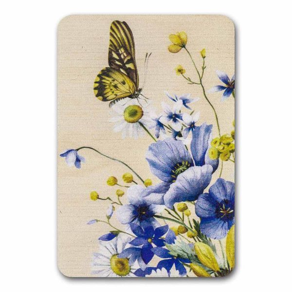 Magnetic Needle Case Rectangular &ndash; &ldquo;Wildflowers & Butterflies&rdquo; FLZB(N)-113