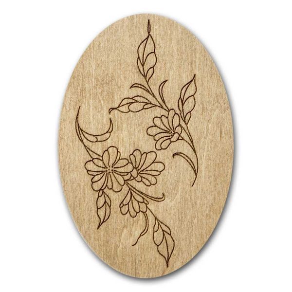 Magnetic Needle Case Oval &ndash; &ldquo;Asters&rdquo; FLZB(N)-177