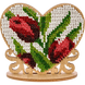 Wooden Bead Embroidery Kit &ndash; &ldquo;Heart&rdquo; FLK-103 FLK-103 photo 1