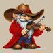 Cross-Stitch Pattern &ndash; "Gnome with a Violin" WLP-039 WLP-039 photo 4