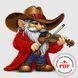 Cross-Stitch Pattern &ndash; "Gnome with a Violin" WLP-039 WLP-039 photo 1