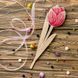 Wooden Bead Embroidery Kit &ndash; &ldquo;Pink Tulip&rdquo; FLK-203 FLK-203 photo 1
