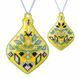 Faux Leather Bead Embroidery Kit &ndash; &ldquo;Icicle Christmas Ornament&rdquo; (Double-Sided) FLBB-164 Yellow FLBB-164 photo 2